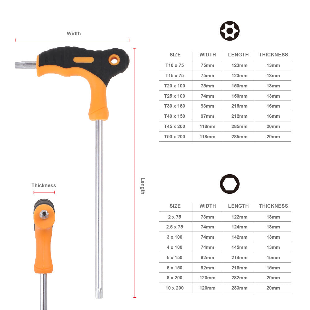 8-piece Torx wrench / screwdriver